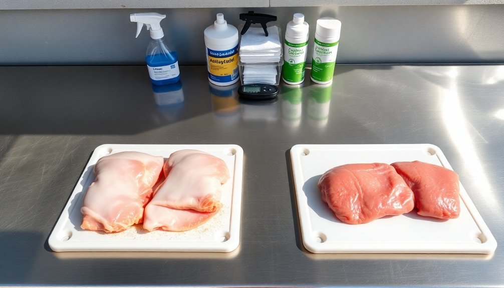 sanitize your cooking area