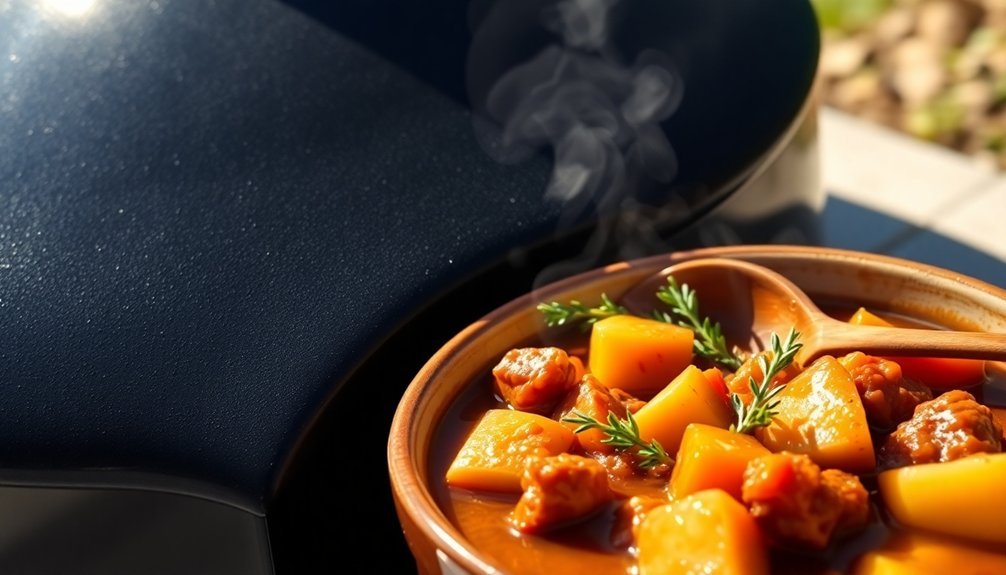 savory solar oven stew