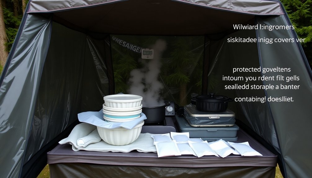 shielding against wind moisture
