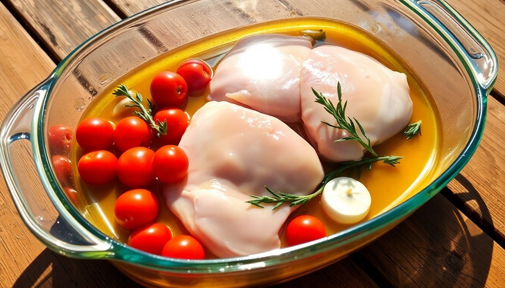simple sun cooked chicken recipe