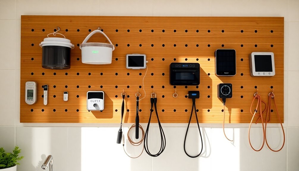 solar accessory wall storage