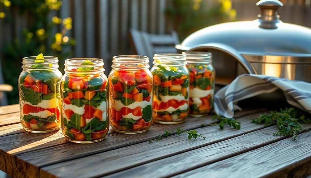 solar cooked breakfast frittatas