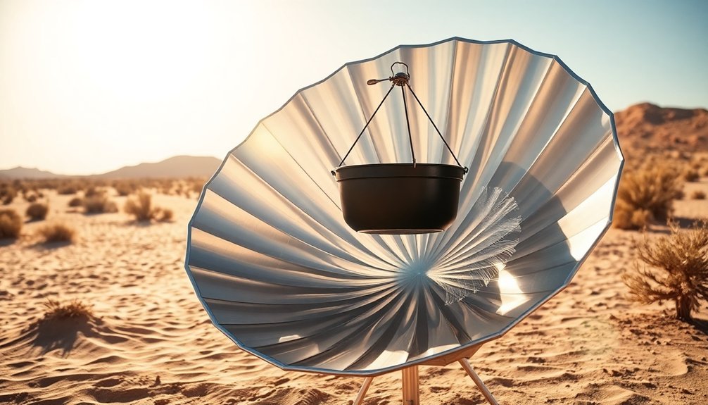 solar cooking at high temperatures