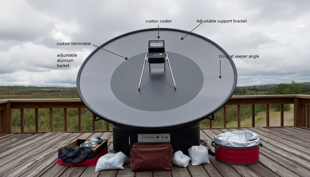 solar cooking equipment enhancements