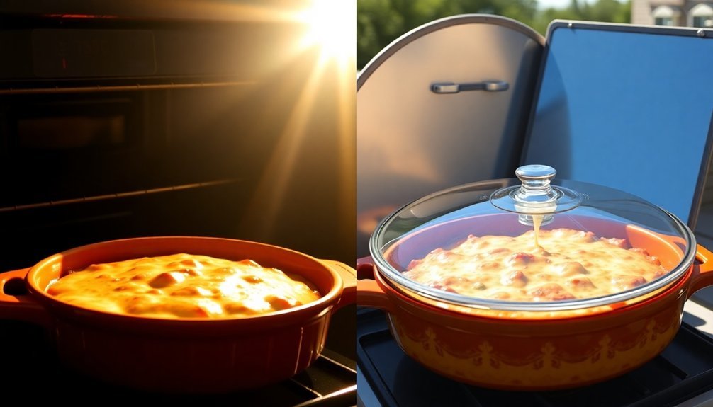solar cooking temperature control