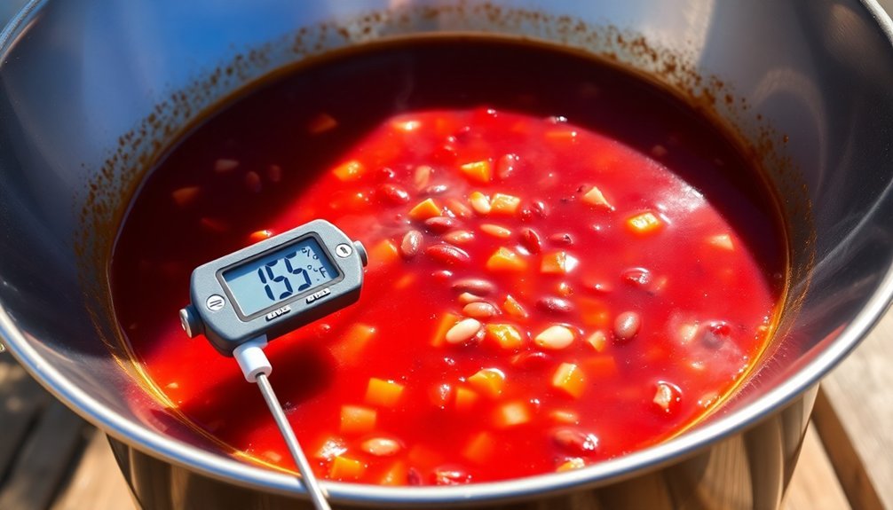 solar cooking temperature monitoring