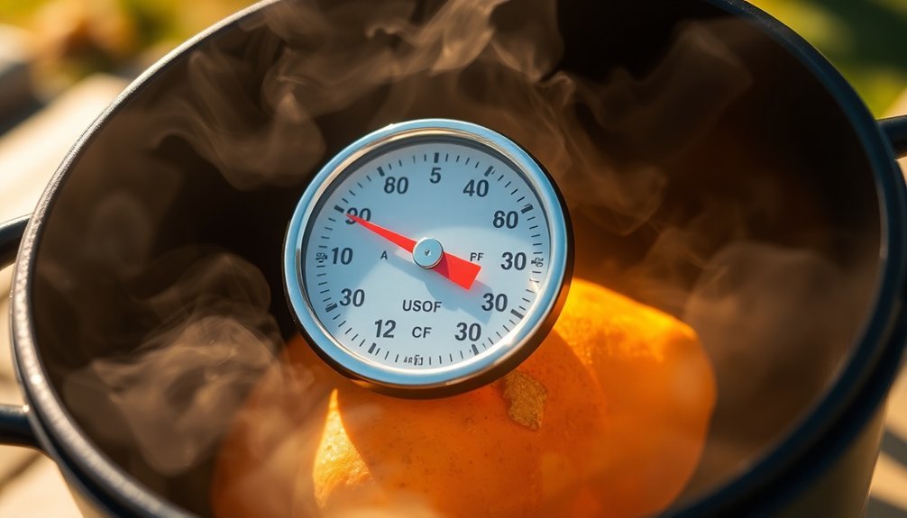 solar cooking temperature tools