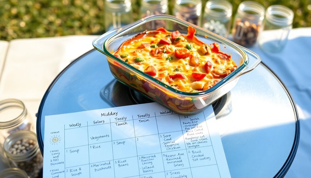 solar cooking time management