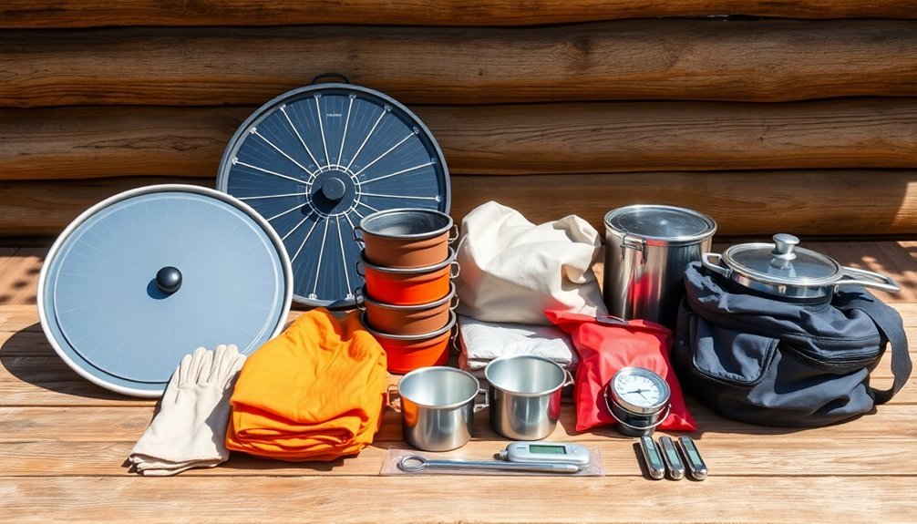 solar cooking tools needed