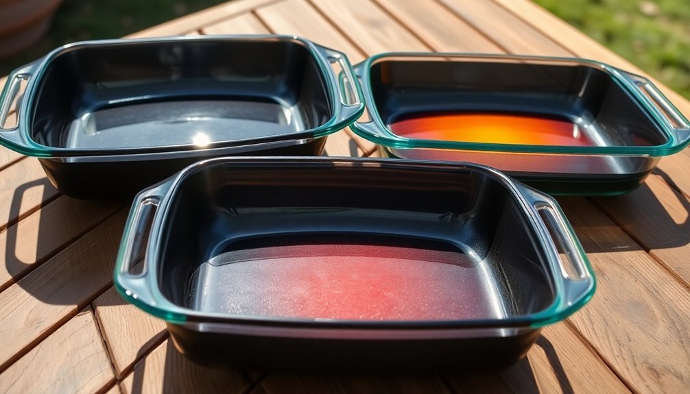 solar efficiency in bakeware