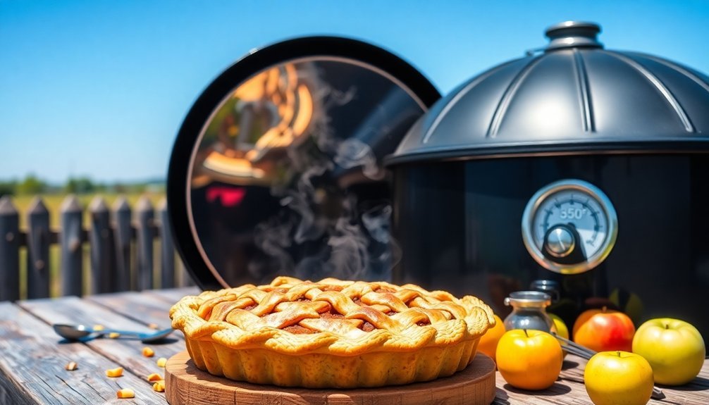 solar oven apple pie