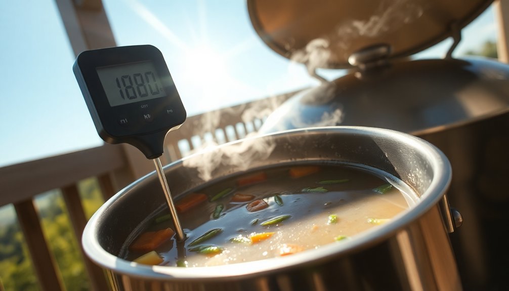 solar oven temperature guidelines