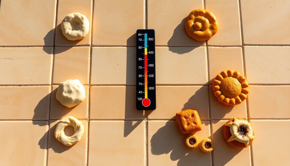 solar oven temperature ranges
