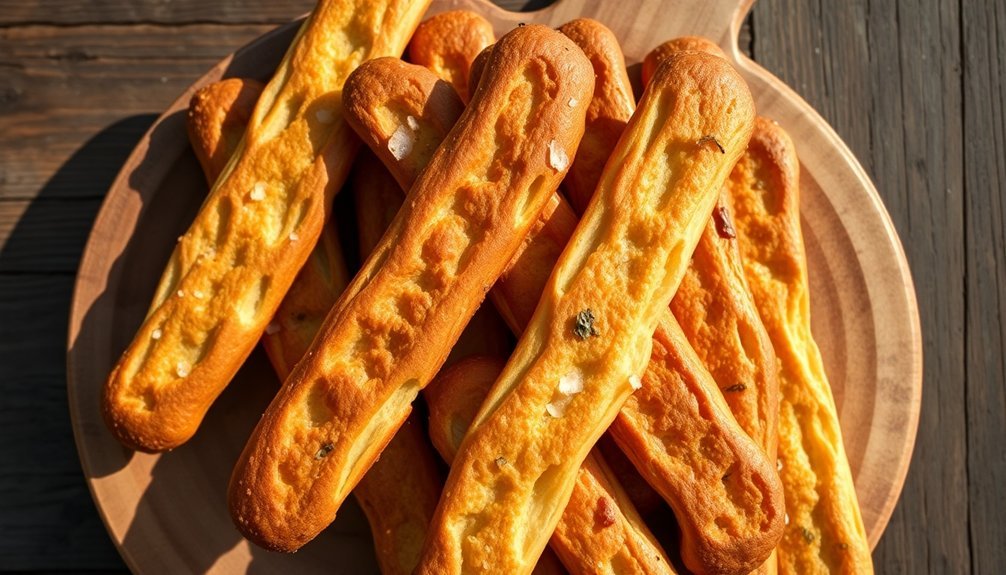 solar powered baked breadsticks