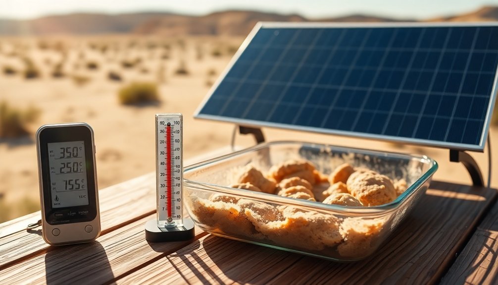 solar temperatures influenced by weather