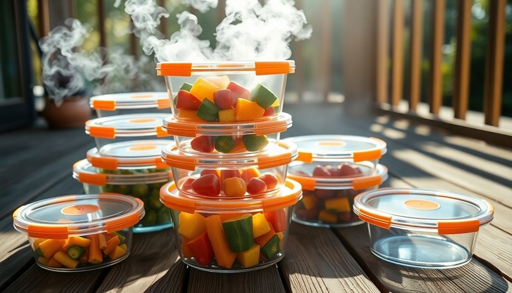 stackable solar food storage