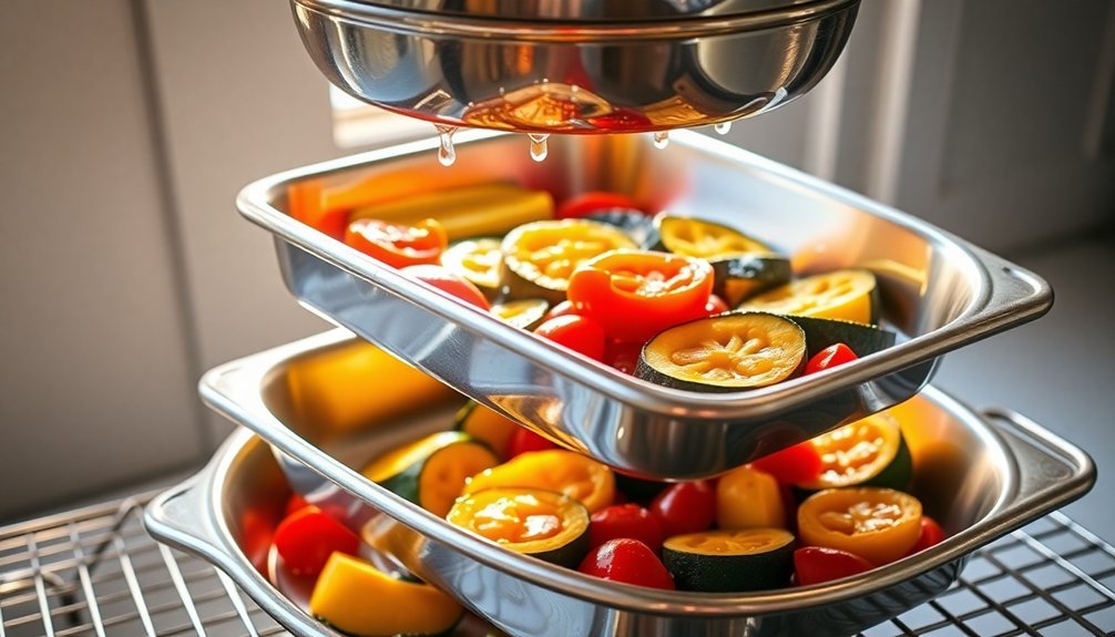 stacked cooking pan system
