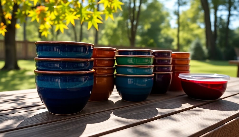 stylish ceramic storage containers