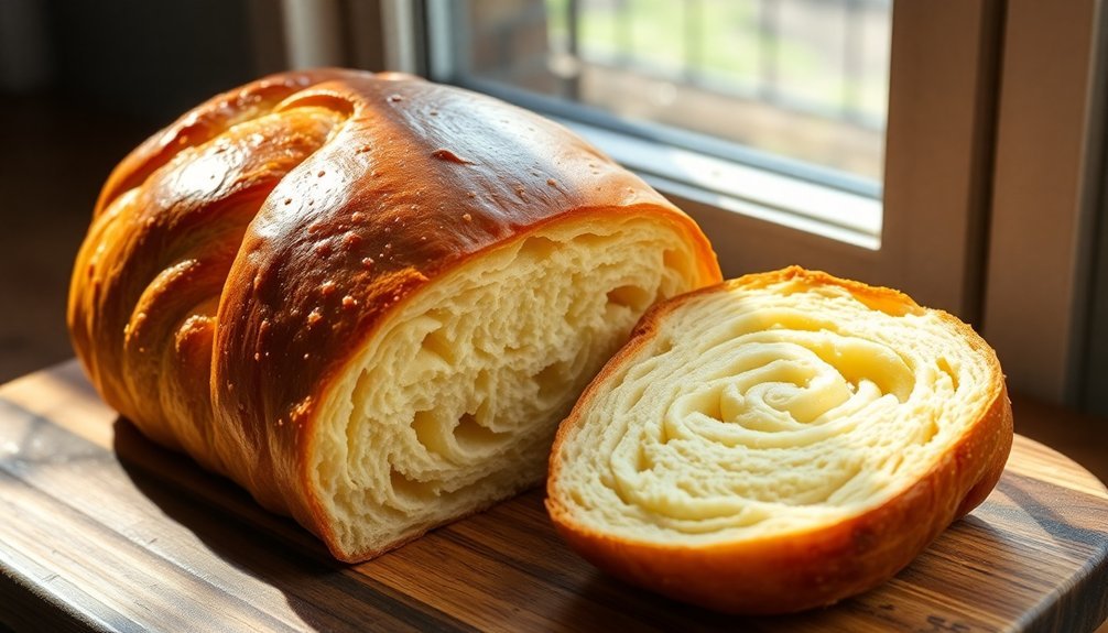 sun baked soft brioche bread