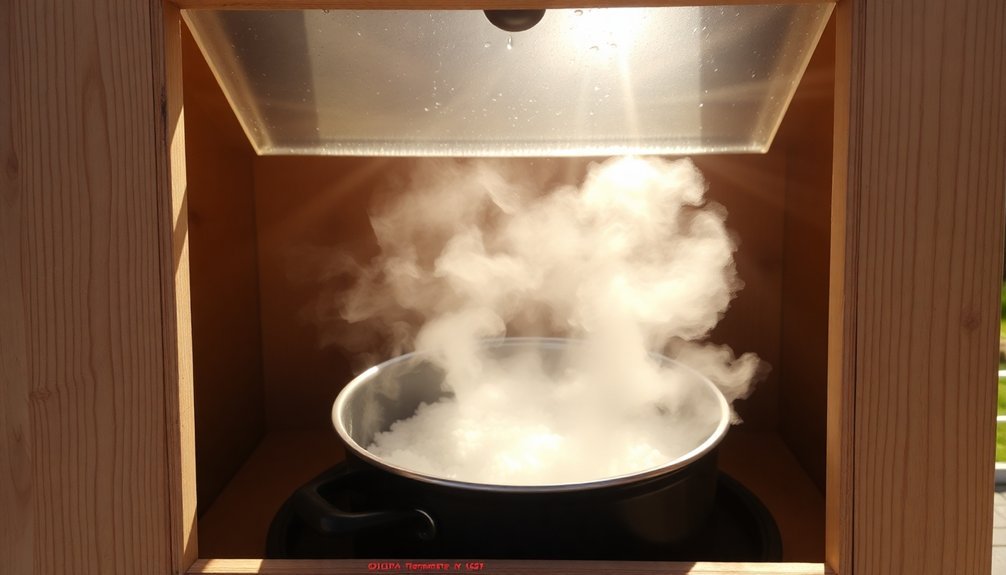 sun exposure slows cooking