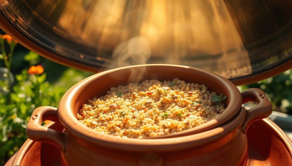 sun powered multi grain cooking