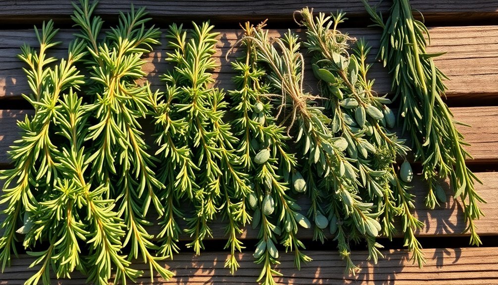 sunlight drying for herbs