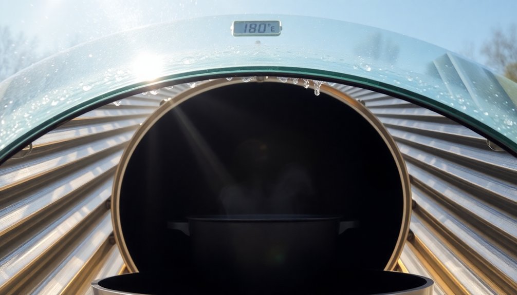 sunlight maintains oven warmth