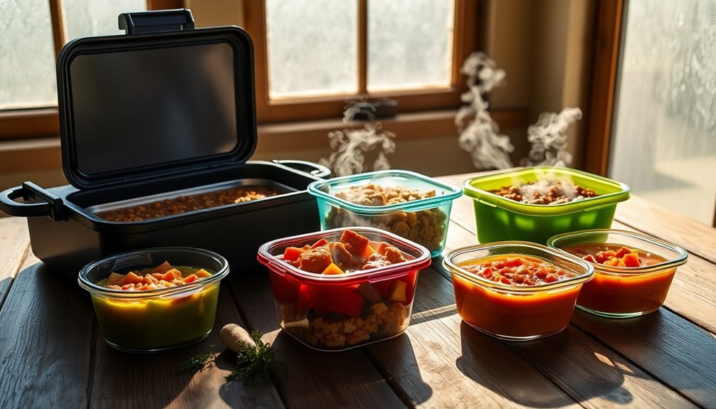 sunlight powered winter meal prep