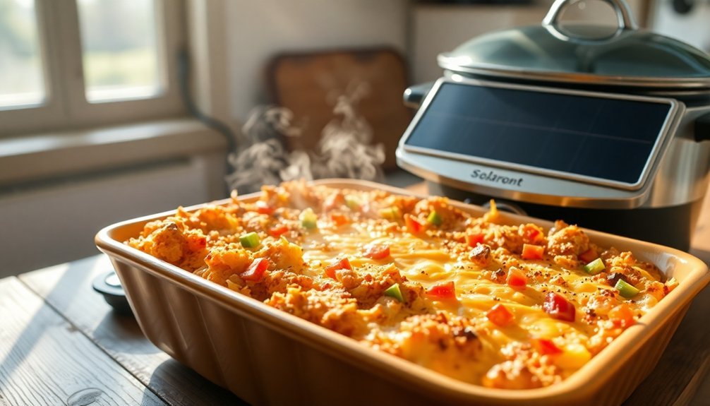 sunrise solar breakfast casserole