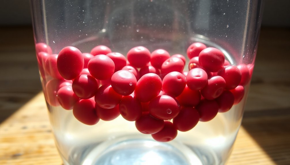 temperature affects bean expansion