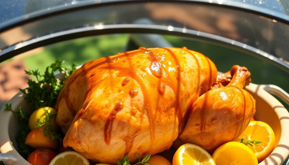 tender flavorful solar cooked turkey