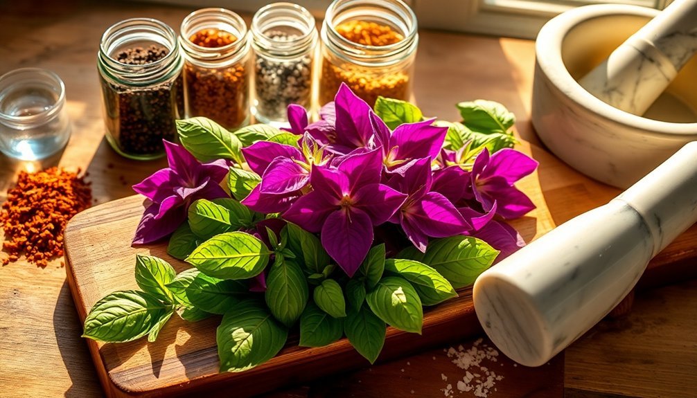 thai basil herbal infusion