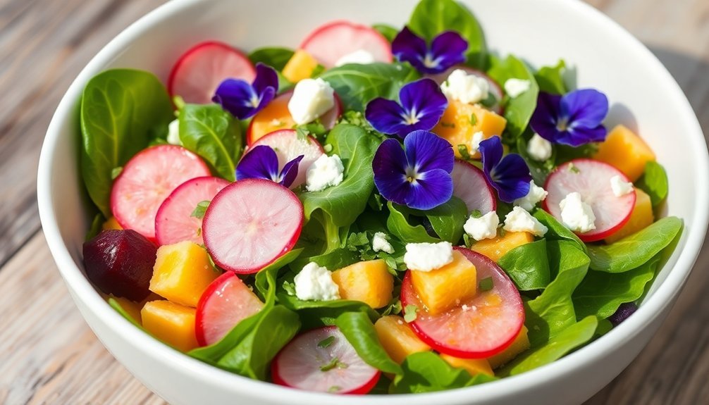 vibrant seasonal salad mixes