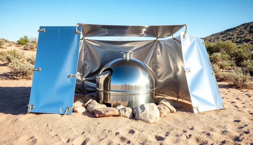 windproof sun oven design