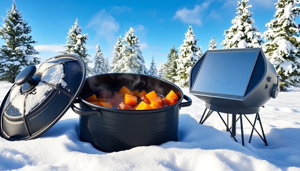 winter cooking with sun
