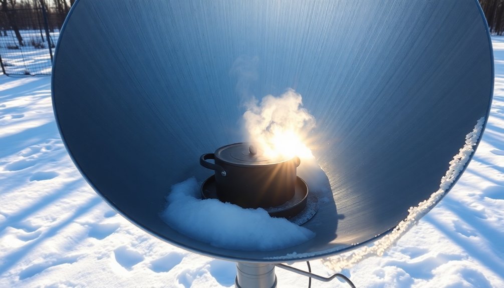 winter solar cooking techniques