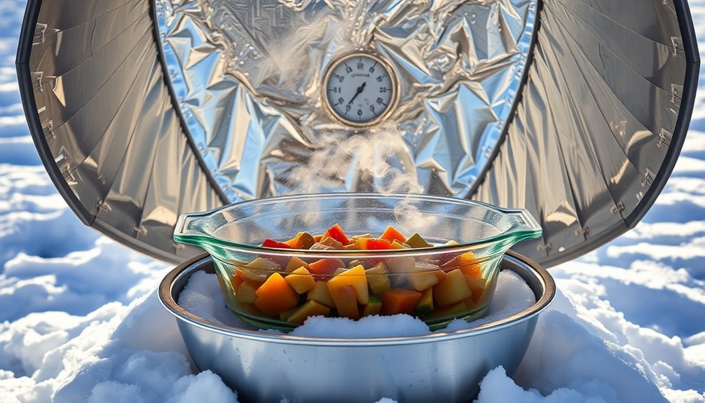 winter solar oven tips