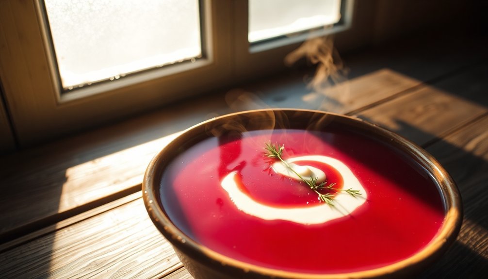 winter sun food photography