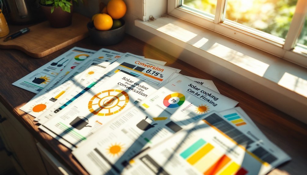 solar cooking conversion charts