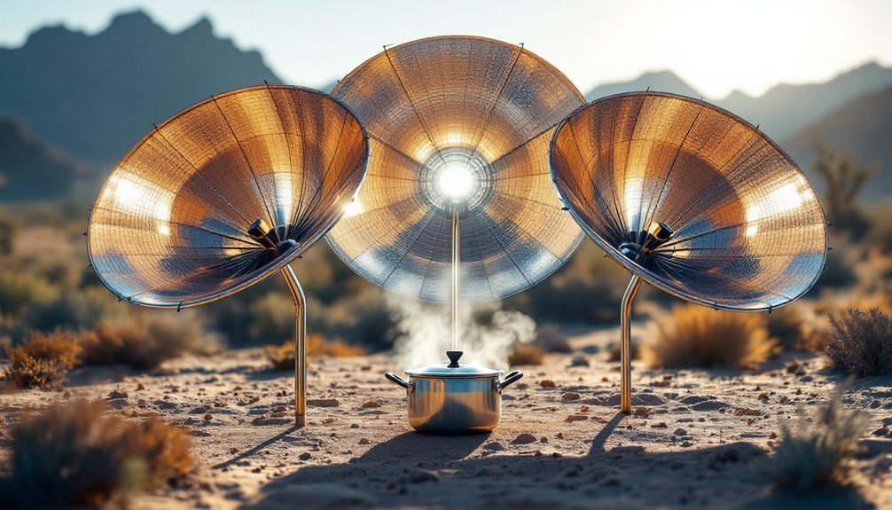sun reflective cooking umbrellas
